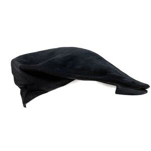 Dolce & Gabbana Men’s Black Textured Linen Flat Cap – Luxury Headwear
